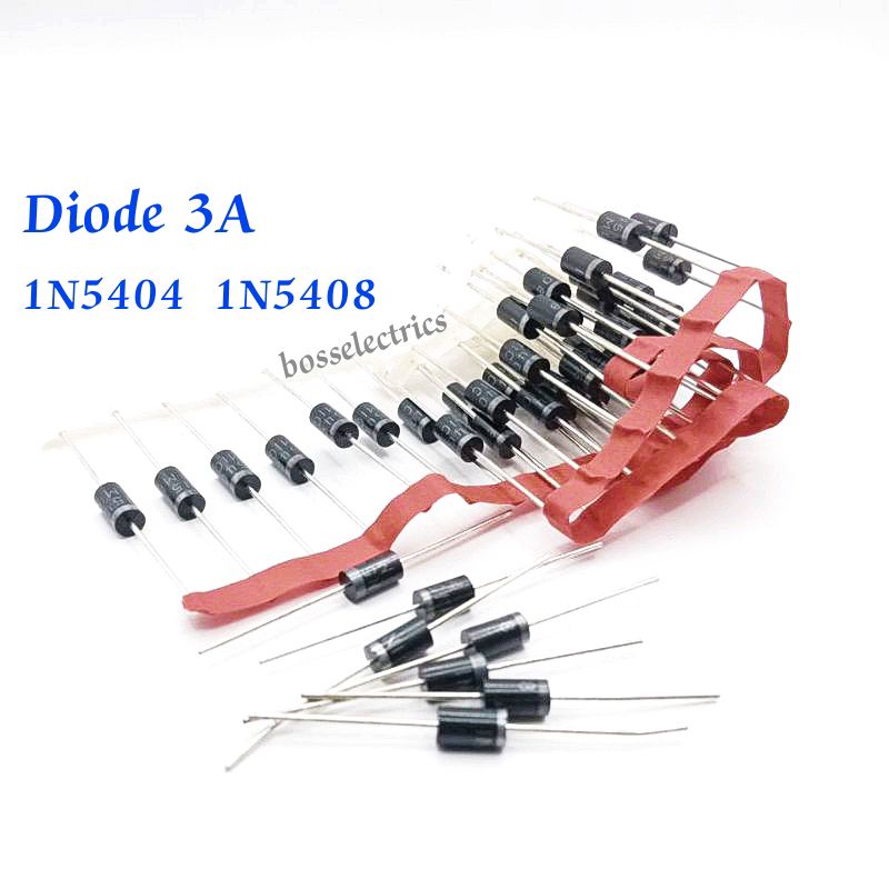 ราคาต่อแพ็ค 100ตัว 👉👉 1N5404 (400V) 1N5408 (1000V) DIODE RECTIFIER IN5404 IN5408 ไดโอดเลคติฟายน์ ทนก