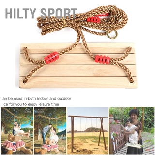 Hilty Sport👍👍 ชิงช้าไม้ขัดเงา คุณภาพสูง ป้องกันการกัดกร่อน สําหรับเด็ก และผู้ใหญ่