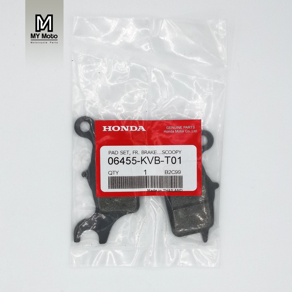 ผ้าดิสเบรคหน้าเกรดแท้ Honda Click - i / Scoopy - i / Zoomer-X รุ่นเบรคทั่วไป / Click 125i / Click 150i / Lead 125