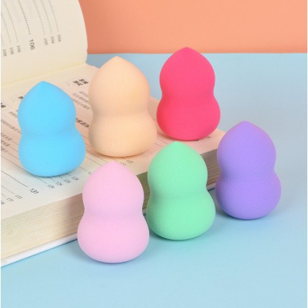 พร้อมส่ง พัฟฟองน้ำแต่งหน้าพัฟน้ำเต้า ฟองน้ำเกลี่ยรองพื้น ฟองน้ำแต่งหน้า พัฟฟองน้ำแต่งหน้าพัฟน้ำเต้า คละสี