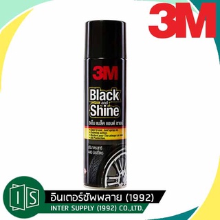 3M BLACK AND SHINE สเปรย์โฟมทำความสะอาดและเคลือบเงายางรถยนต์  440ML.