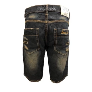 JEANSEXPRESS NB Shorts men Denim กางเกงขาสั้นยีนส์ชายฟอกสนิม ผ้าไม่ยืด งานขาดปะเซอร์สวย เป้ากระดุม Size 28-38