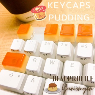 keycaps pudding 🍮 พร้อมส่ง oem profile งานแฮนด์เมด