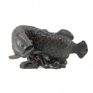 ปลามังกร เสริมฮวงจุ้ย ปลามงคล แต่งบ้าน โชคลาภ ร่ำรวย ของขวัญ ของฝาก Fish Statue Fengshui Auspicious Home Decor Sculpture