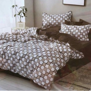 topshop_bed ชุดผ้านวม1 ชุด ครบ6ชิ้น ผ้าปู/ผ้านวม/ปลอกหมอน2/ปลอกหมอนข้าง2 ลาย #283