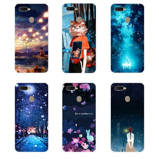 เคสโทรศัพท์มือถือ ซิลิโคน TPU ลายภาพประกอบ สําหรับ OPPO A12 A5S A7 A12E A3S A5 A5 2020 A9 2020 A31 2020 A37 A71 2018 A71K