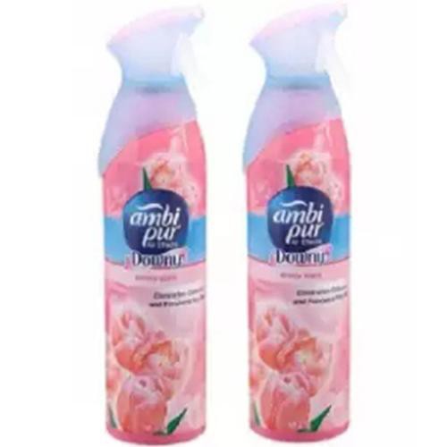 K.N. Shop ﻿สเปรย์ปรับอากาศ แอมบิเพอร์ แอร์ กลิ่น Downy scent 275มล. (แพ็ค 2 ขวด)