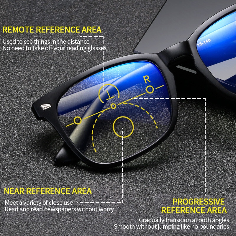 Ptq 3 in 1 แว่นตาอ่านหนังสือ ป้องกันแสงสีฟ้า ดูไกล และใกล้ชิด สําหรับผู้หญิง 2022 - รูปที่ 2