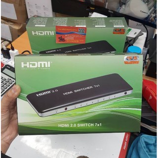 HDMI 2.0 ⚡️FLASH SALE⚡️ (ราคาพิเศษ) Switch (เข้า7ออก1จอ) พร้อมรีโมท รองรับความคมชัด 4k/60hz SF-HDSW7