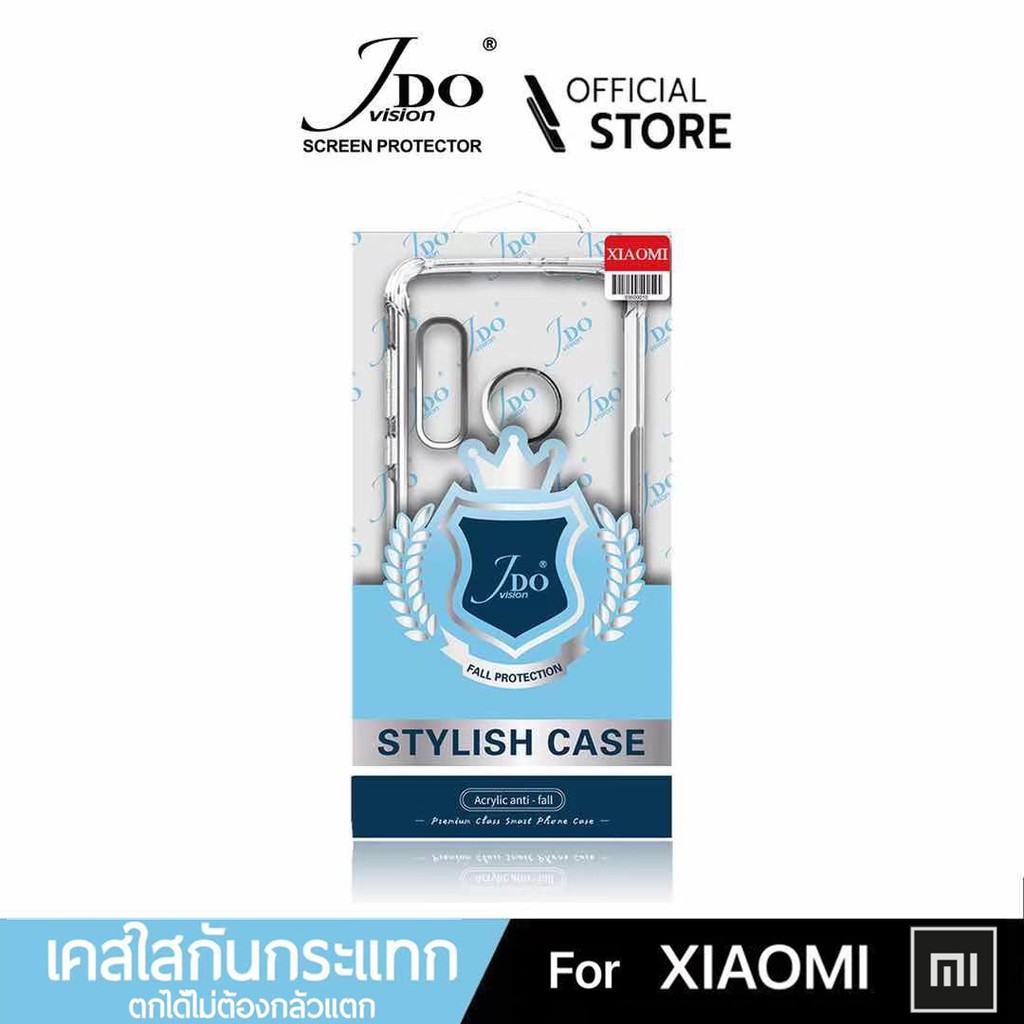 [Official]เคสใสกันกระแทกMI10T PRO REDMI 9A 9i 9C NOTE9S NOTE9PRO XIAOMI STYLISH CASE JDO VISION