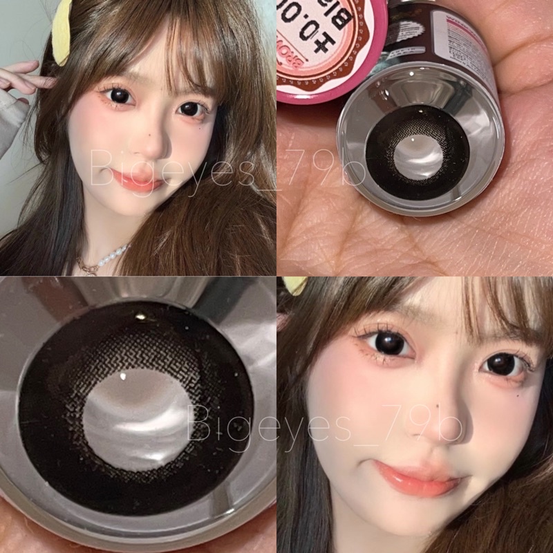 บิ๊กอายสีดำ ขนาดตาโต Bigeyes black กรองแสง uv (บิ๊กอาย คอนแทคเลนส์ Bigeye)
