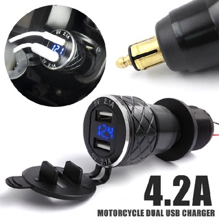 4.2a ที่ชาร์จ USB คู่ สําหรับรถจักรยานยนต์ BMW F800 F650 F700 R1200 GS ปลั๊ก EU