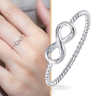 [โปร! รับฟรีแหวนเพชรเงินแท้] SNOWY MINIMAL แหวนเงินแท้ 925 Silver Jewelry แหวนมินิมอล รุ่น RS3059