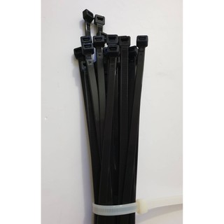 เคเบิ้ลไทร์ ขนาด 37 นิ้ว แบบหนา 920 x 9.0 mm สีดำ ( แพค 20 เส้น) / สายรัดไนล่อน (Nylon Plastic Cable Ties, Zip Tie Lock)