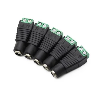 DC Jack ตัวผู้5 ตัวเมีย5 Connector 10ชิ้น แจ๊คชาย หญิง 5.5*2.1mm กล้องวงจรปิด CCTV 3-36V 5A