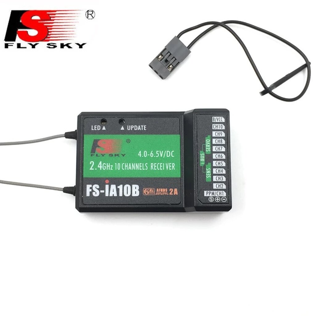 ของแท้มีรหัสทุกตัว Flysky FS-IA10B 10CH Receiver FS IA10B สัญญาณ FS-i6 FS-i6S FS-i6X FS-i10 FPV RC H