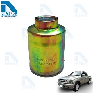 กรองโซล่า (กรองน้ำมันดีเซล) Toyota โตโยต้า Tiger ไทเกอร์ D4D By D Filter (ไส้กรองโซล่า) (DF147)