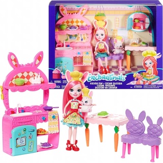 Enchantimals ตุ๊กตา เอนเชนติมอล ครัวแสนสนุก Kitchen Fun Playset ของแท้