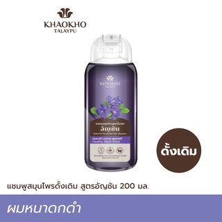 Khaokho Talaypu เขาค้อทะเลภู แชมพู สูตรอัญชัน ลดผมหงอก บำรุงผมดกดำ (200 มล.)