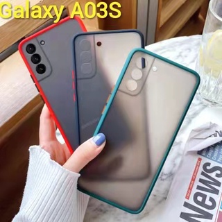 A03S(พร้​อมส่งในไทย)เคสขอบนิ่มหลังแข็งขุ่นคลุมกล้องSamsung Galaxy A03S