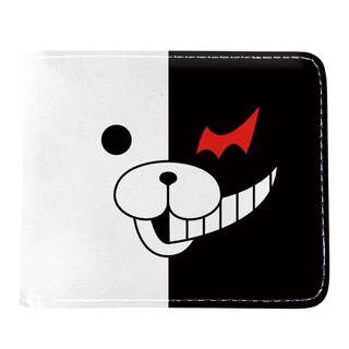 กระเป๋าสตางค์ลําลอง หนัง Pu ลายการ์ตูน Danganronpa Monokuma เหมาะกับของขวัญ สําหรับเด็กผู้ชาย และเด็กผู้หญิง