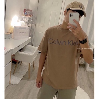 Calvin Klein (ของแท้100%) Naturals Relaxed Logo T-Shirt