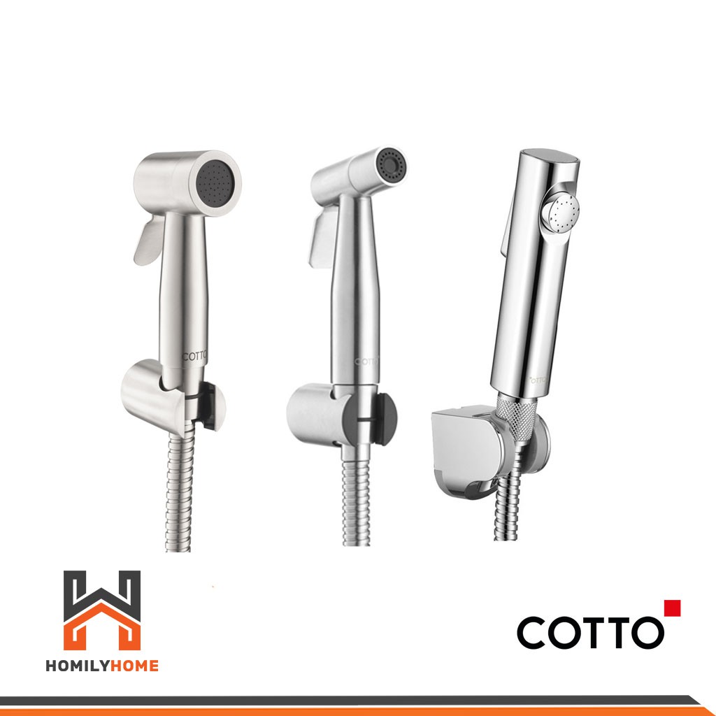 COTTO ฝักบัวฉีดชำระ สแตนเลส  รุ่น CT9901#SA(HM) CT9902#SA(HM) สายฉีดชำระ สีโครเมี่ยม CT9911#CR(HM) ส