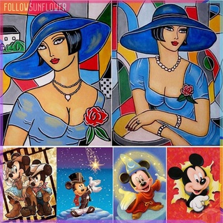 5D DIY Full Round Drill Diamond Painting Poster Kit Disney/Mickey