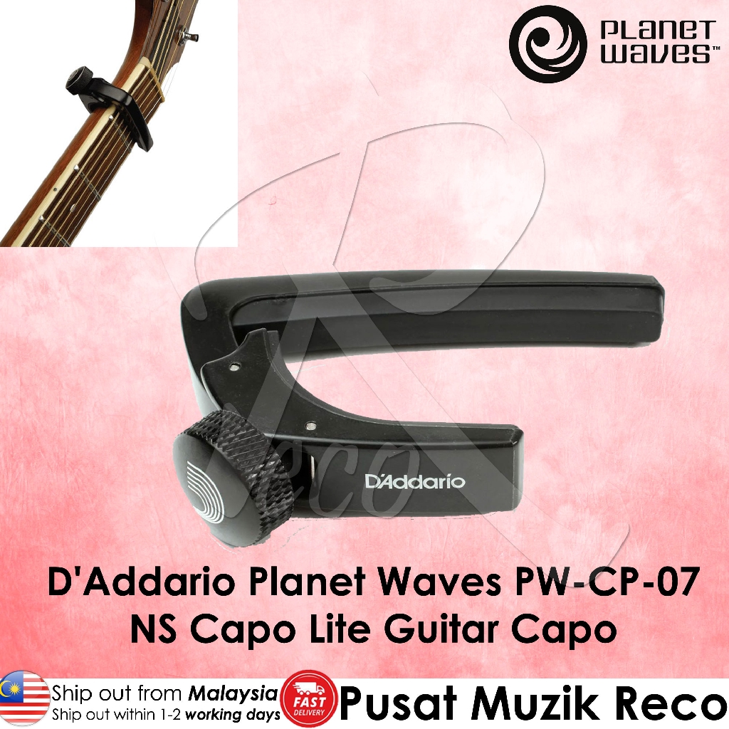 D'ADDARIO DAddario Planet Waves PW-CP-07 NS Capo Lite กีตาร์ Capo Gitar Akustik Kapok Gitar Capo