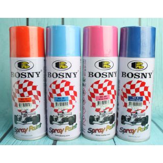 สีสเปรย์ บอสนี่ Bosny สเปรย์สีส้ม สเปรย์สีฟ้า สเปรย์สีน้ำเงิน สเปรย์สีชมพู