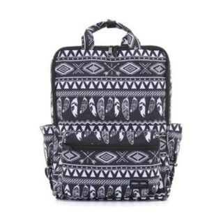 HAPITAS Backpack(H) กระเป๋าพับ เป้พับ ลาย Bohemian Black