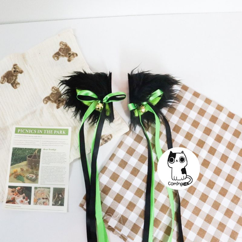 หูแมวติดหมวกกันน็อค ไซส์เล็ก กันแดด-กันลม ถอดเปลี่ยนได้ กาว 3M สำหรับติดรถ  [พร้อมส่ง]❗️เฉพาะหูสำหรับติดหมวก❗️ - รูปที่ 3