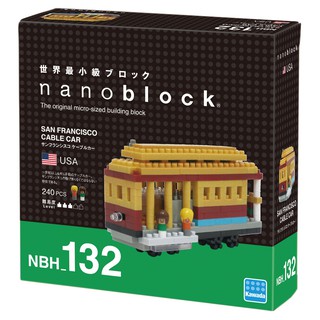 ของแท้จากญี่ปุ่น!!! Kawada NBH_132 Nanoblock San Francisco Cable Car ตัวต่อนาโนบล็อคซานฟรานซิสโกเคเบิลคาร์