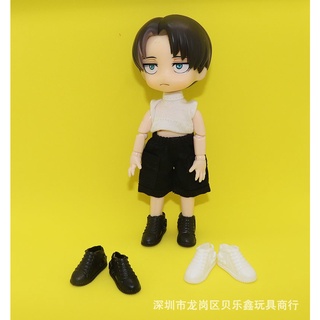 รองเท้า PVC รูปทรงผ้าใบ สำหรับตุ๊กตาสเกล 1/12