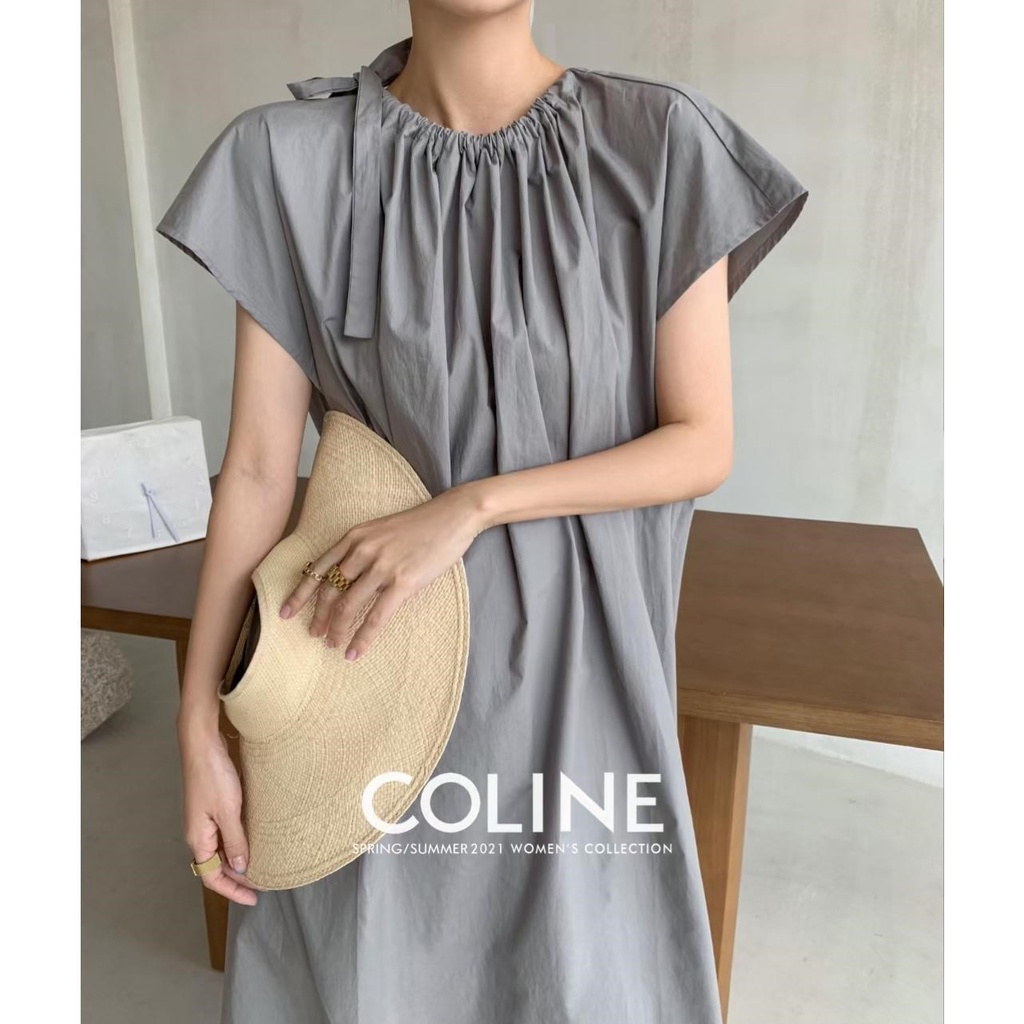 CHAWY พร้อมส่ง 🥟🍪🍩 Julie minimal dress C3326 เดรสยาวมินิมอล เดรสยาว