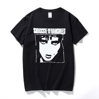 เสื้อยืดผ้าฝ้าย เสื้อยืดแขนสั้น ผ้าฝ้าย พิมพ์ลายกราฟฟิค Siouxsie And The Banshees Bauhaus สไตล์พังก์ร็อคโกธิค แฟชั่นฤดูร