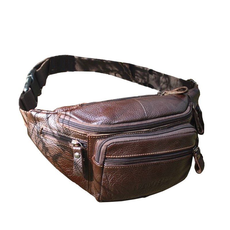 SH กระเป๋าคาดเอว ทำจากหนังแท้ หนา เหนียว ทน สำหรับสุภาพบุรุษและสุภาพสตรี รุ่น MBW-7128 MBW (M23-013) GL MWB - รูปที่ 2