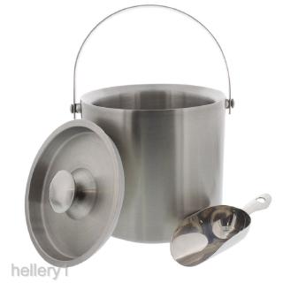 [HELLERY1] Stainless Steel Ice Bucket For Beer Wine Champagne Cooler Home Bar Accessory