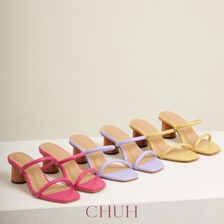 ใส่โค้ด CHU999 ลด 65 PICIBYCHUH(LIMITED COLORS) ส้นสูง2นิ้ว ไซส์ 35-42