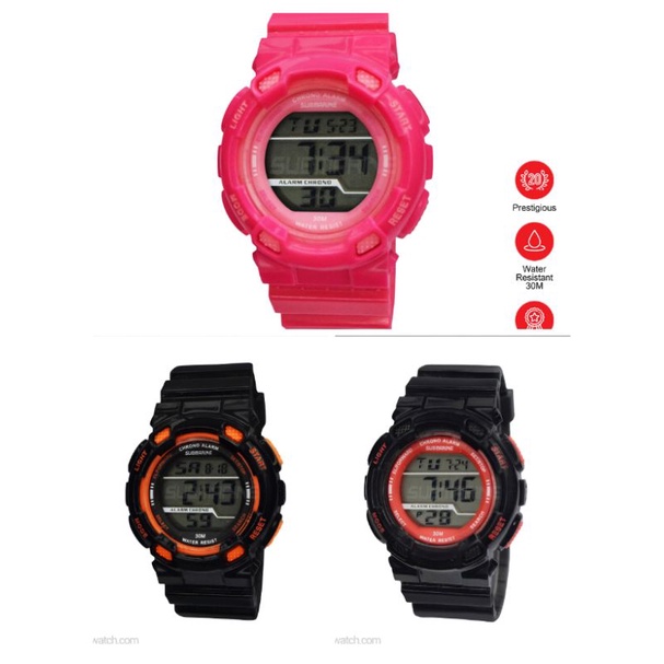 Submarine Fashion Kids Women Sport Digital Movement นาฬิกาแท้ TP 1351 L PS (D)