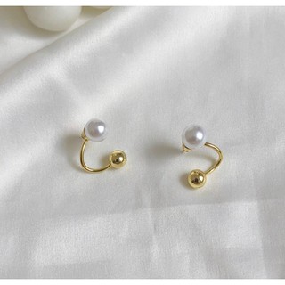 ต่างหู [Arrival] Earrings minimal Korean S925 ต่างหู มินิมอล เครื่องประดับแฟชั่น {พร้อมกล่อง}