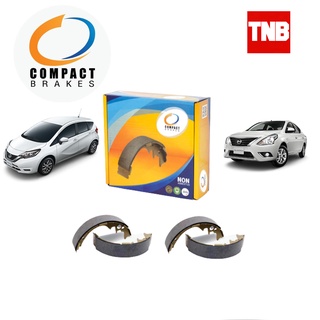 COMPACT  ผ้าเบรคหลัง ก้ามเบรคหลัง Nissan Almera Note นิสสัน อัลเมร่าโน๊ต ปี 2012-2019