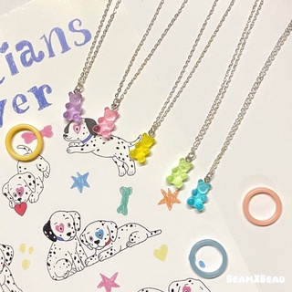 🍨jelly bear necklace🧸 สร้อยคอเยลลี่หมี