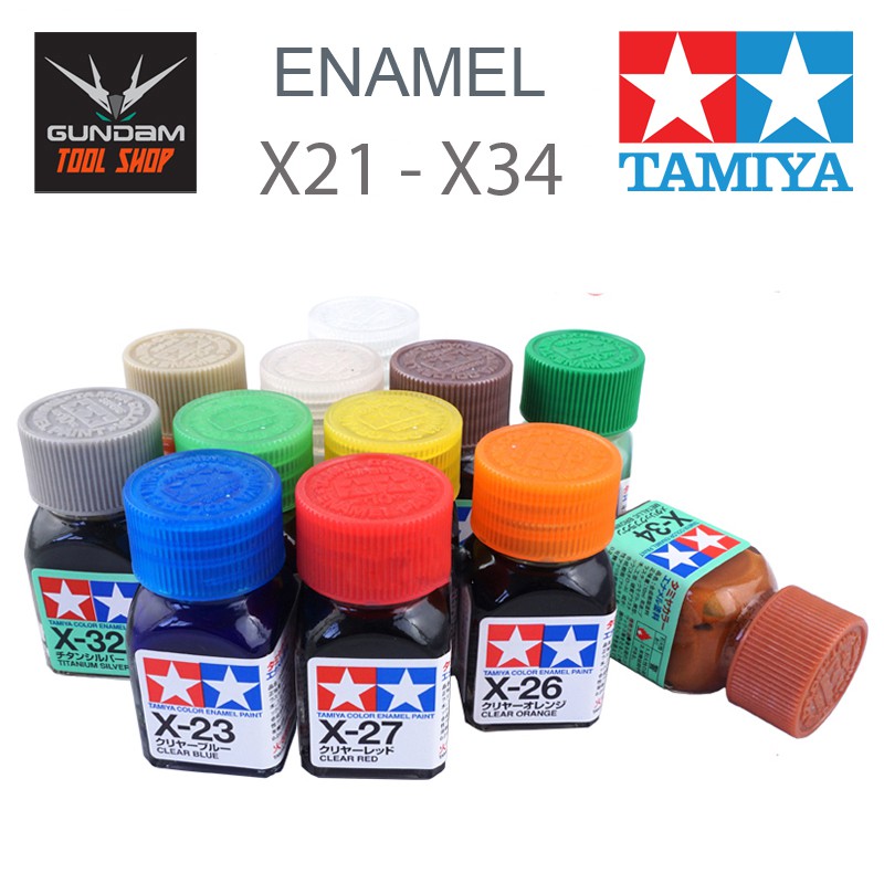 TAMIYA ENAMEL MODEL PAINT (X21 ~ X34)