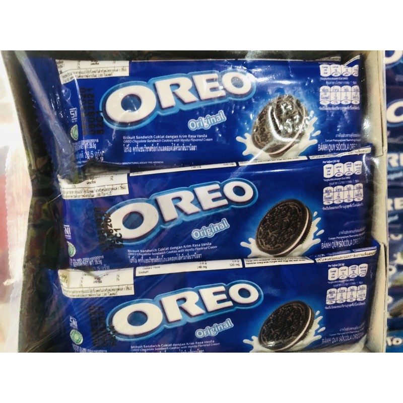 💥โอริโอ คุกกี้ ช็อกโกแลต แพ็ค12 ซอง Oreo😲