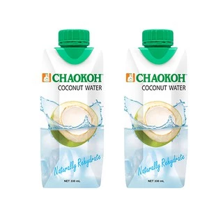 CHAOKOH น้ำมะพร้าว 100% ตราชาวเกาะ ขนาด 300 ml (2กล่อง)