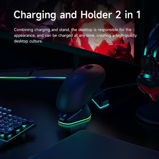 R* ฐานชาร์จเมาส์ RGB แบบแม่เหล็ก สําหรับ Logitech G502 G Pro Wireless (GPW 1/2) G903 G703 Hero Mice Charger Dual USB3.0