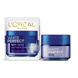 LOREAL Paris White Perfect NIGHT Cream Whitening + Even tone 50 ML.