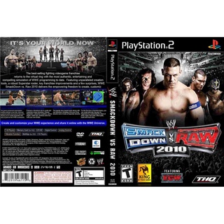 แผ่นเกมส์ PS2 WWE SmackDown vs. Raw 2010   คุณภาพ ส่งไว (DVD)