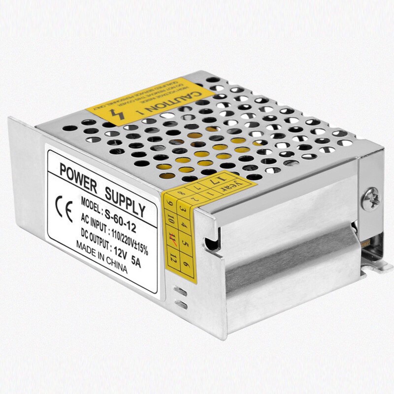 Electric สวิทชิ่ง เพาวเวอร์ ซัพพลาย Switching Power Supply 12V 5A 60W